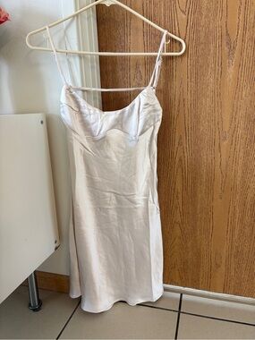 Princess Polly Champagne Silky Slip Dress
